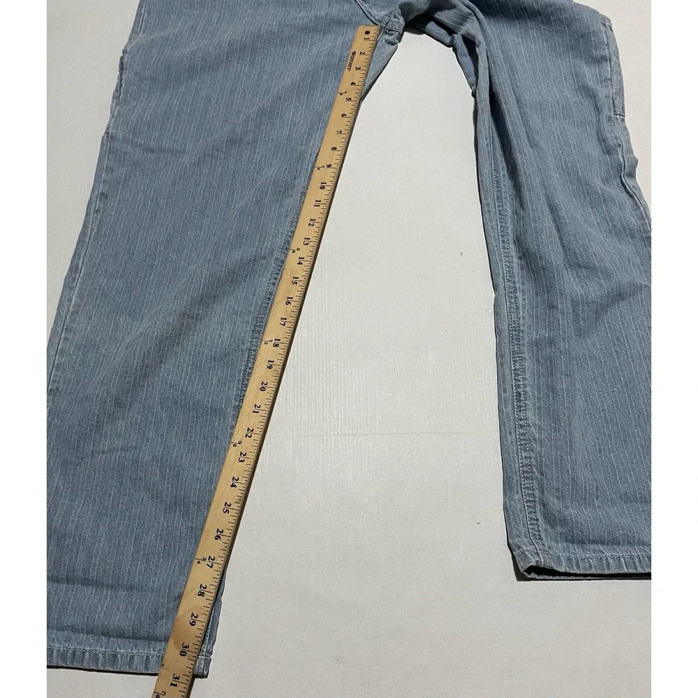 Urban Outfitters BDG Jeans Mens Blue Pants Carpenter Light Wash Stripes 34 X 31‎